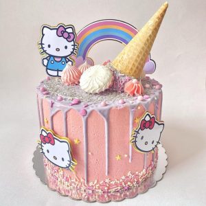 comprar torta infantil para niña de hello kitty, tienda online de postres venezolanos en santiago de chile