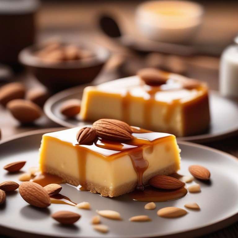 Receta de flan con leche de almendras