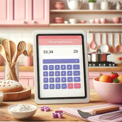 calculadora para prorratear ingredientes de recetas, calcular porciones de recetas, calculadora de ingredientes para porciones de recetas